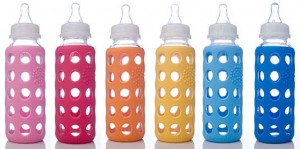 "glass baby milk bottle"