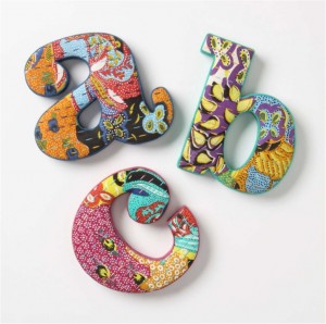"Nursery alphabet wall art"