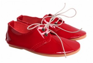 "Red patent leather shoes for kids"