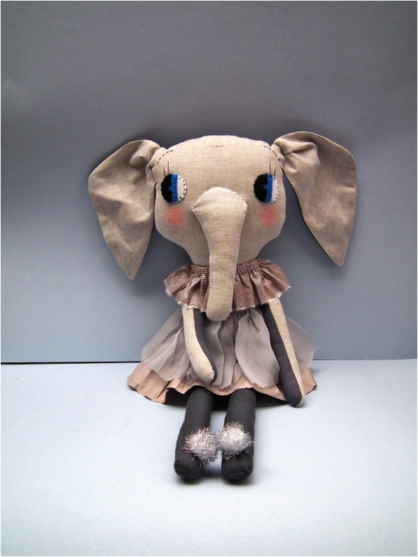 "Elephant doll by Jenni Harley"