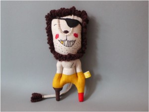"handmade soft toy lion"