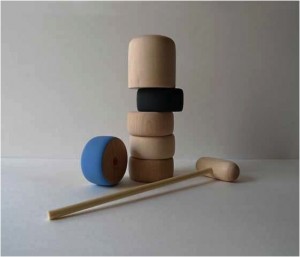 "wooden stacking toy for kids"