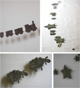 "star shapes nursery garland"