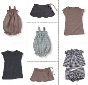"gingham baby clothes"