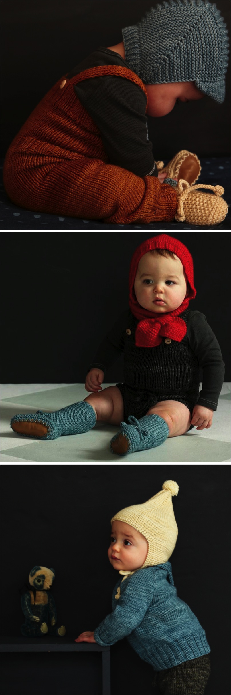 "hand knit baby clothes"