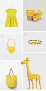 "yellow collection for mama and baby"