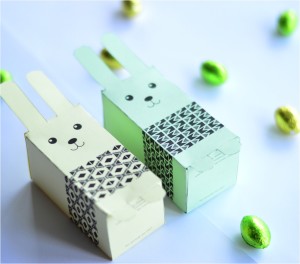 Easter bunny treat boxes