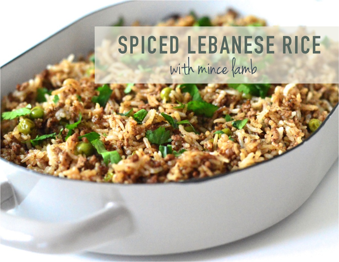 spiced Lebanese rice with mince lamb