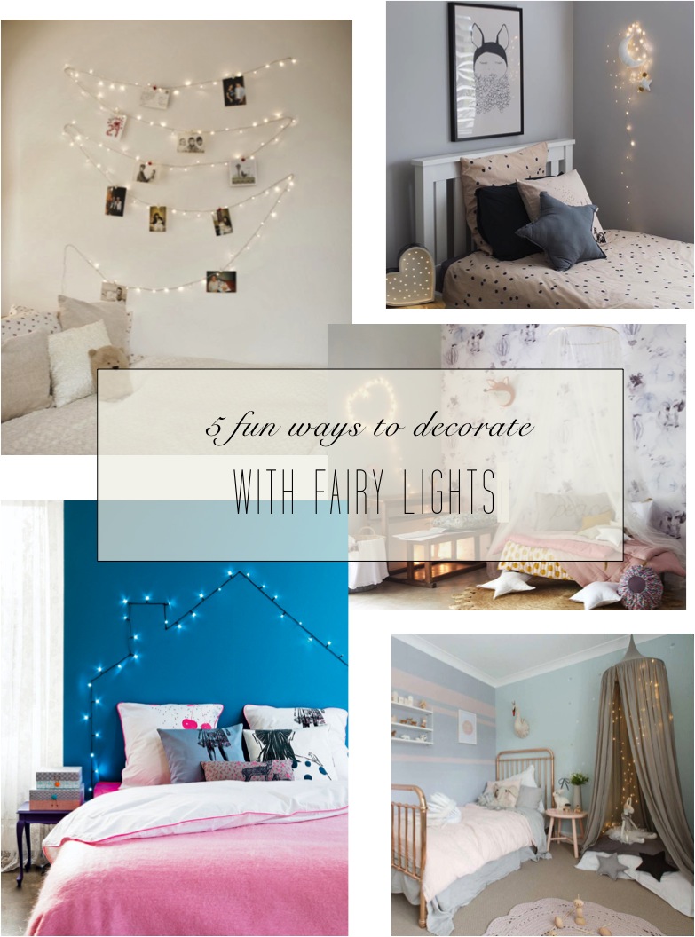 how to decorate with fairy lights bedroom
