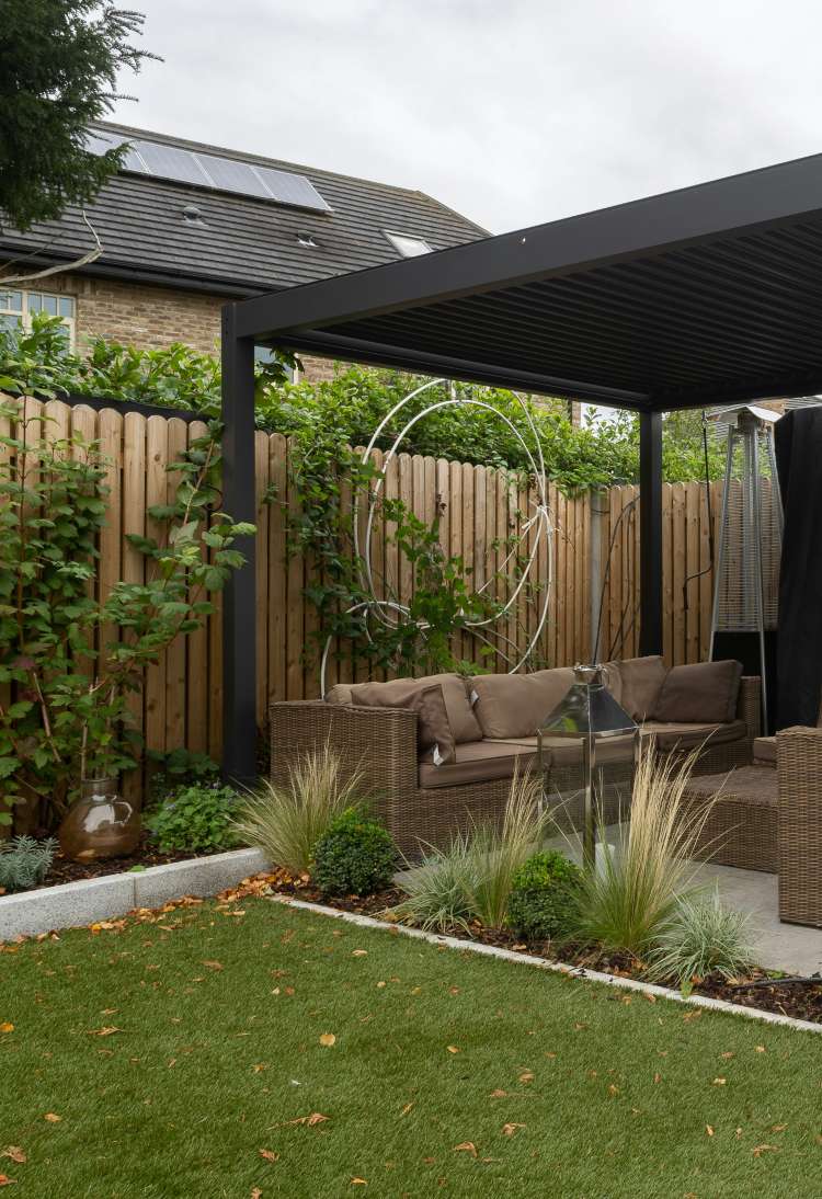 modern patio garden